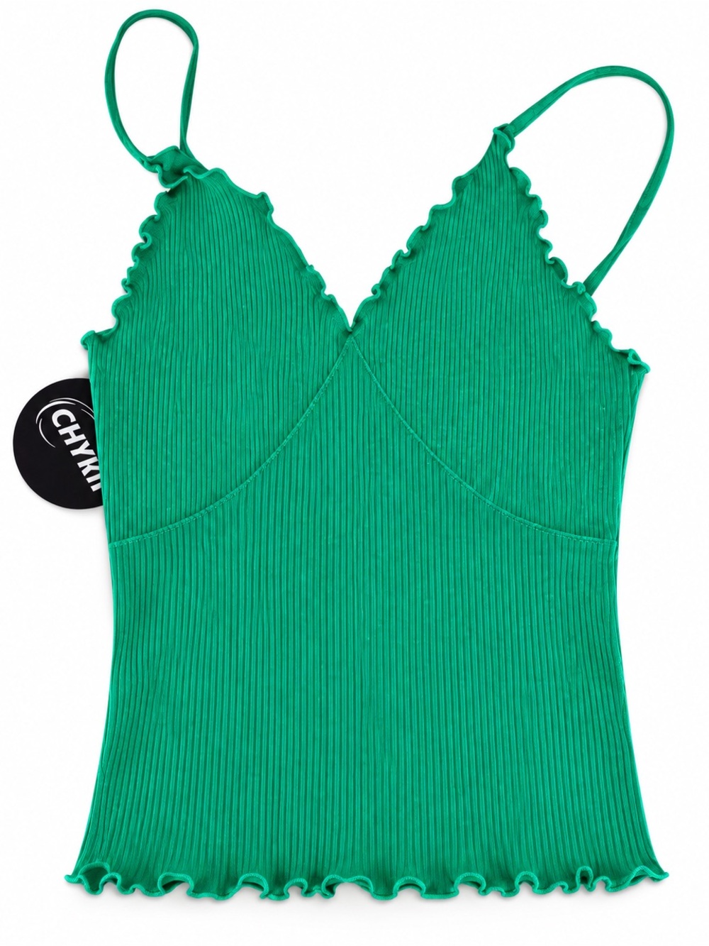 NWT Green Ribbed Women's Top